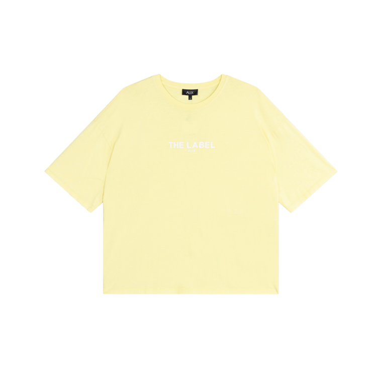 Alix The Label Ladies Knitted The Label T-Shirt Soft Yellow