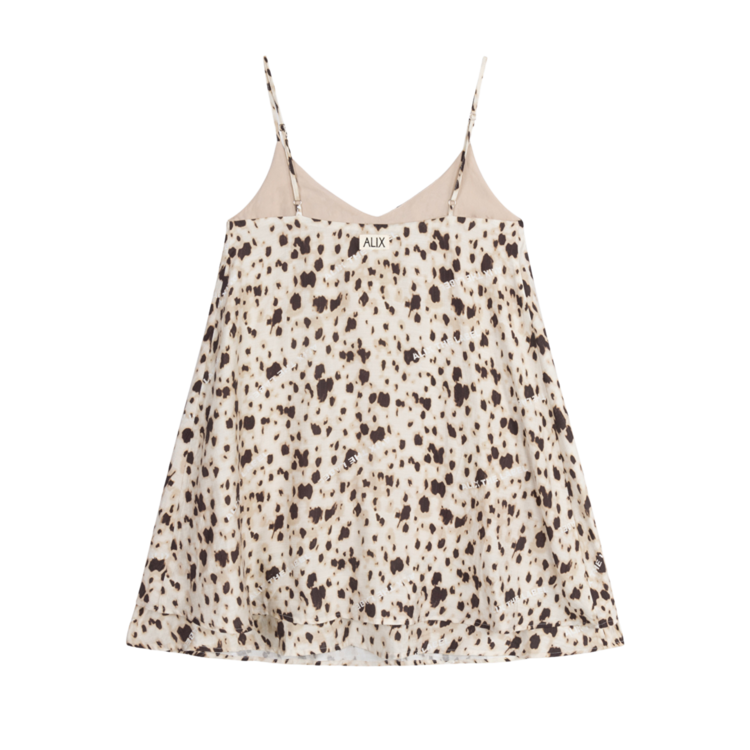 Alix The Label Ladies Woven Animal A-Line Strap Dress Animal