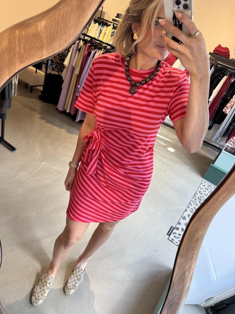 Just be Jolie Char Dress Pink/Red