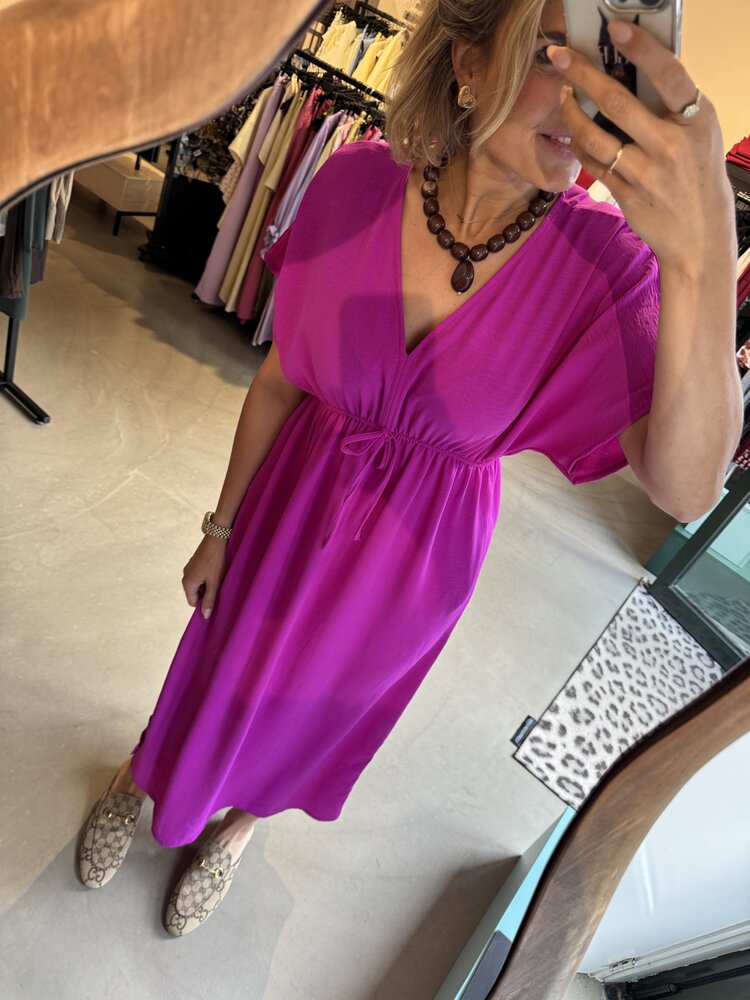 Just be Jolie Bo Dress Fuchsia