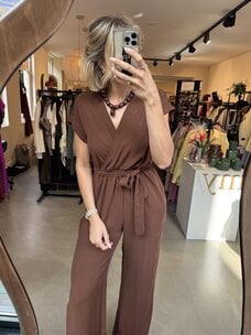 Just be Jolie Lola Jumpsuit Brown