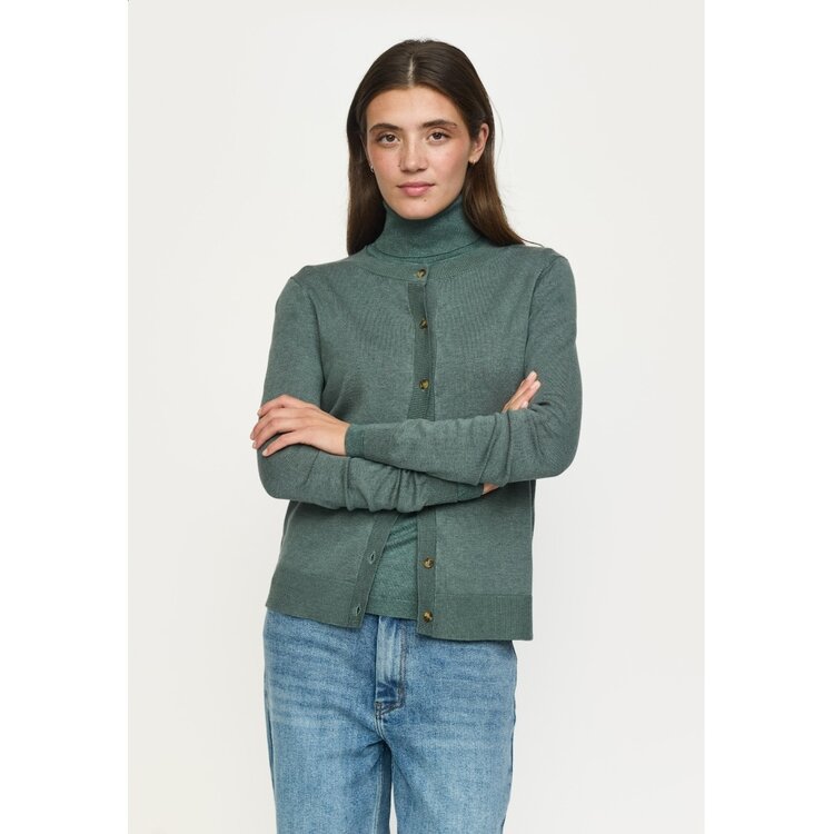 Soft Rebels Marla Cardigan Knit Balsam Green Melange