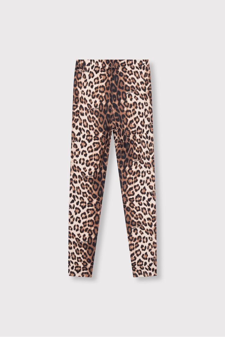 Alix The Label Ladies Knitted Leopard Legging Animal