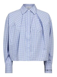 Haute L'Amitié Sophie Check Shirt Pale Blue