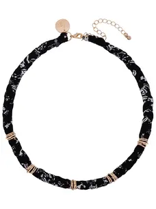 Bulu Brands The Lola Necklace  Zwart Wit