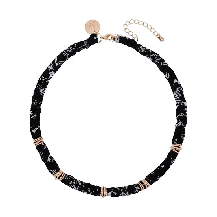 Bulu Brands The Lola Necklace  Zwart Wit