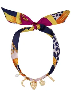 Bulu Brands Yara Scarf Necklace Blue