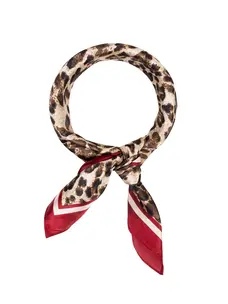 Bulu Brands Betty's Leopard Scarf Burgundy