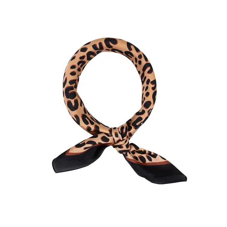 Bulu Brands Bo's Leopard Scarf  Black