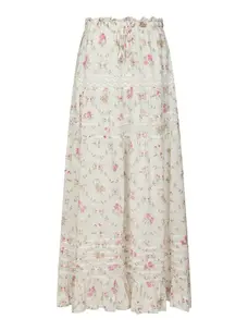 Neo Noir Fippo Spring Flower Skirt Off White