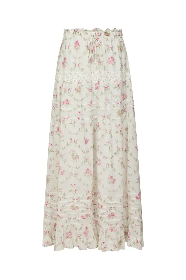 Neo Noir Fippo Spring Flower Skirt Off White
