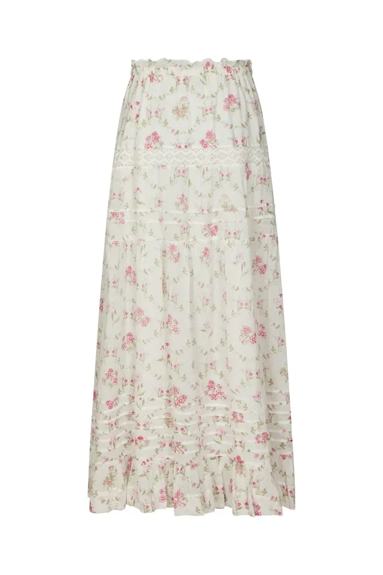 Neo Noir Fippo Spring Flower Skirt Off White