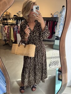 Just be Jolie Rosa Dress Leopard Black/Brown