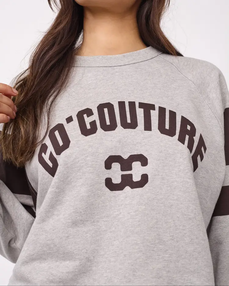 Co'Couture ErisCC College Sweat Grey Melange