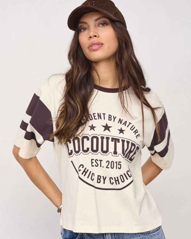 Co'Couture ConfidentCC Box Tee Chocolate Plum