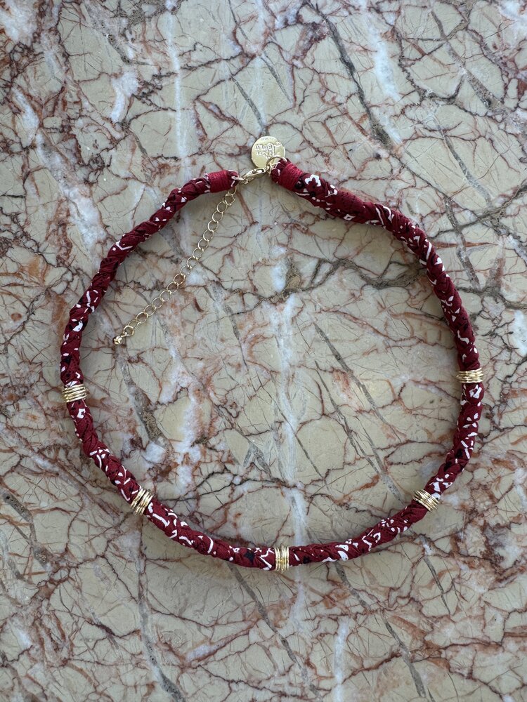 Bulu Brands The Lola Necklace Burgundy