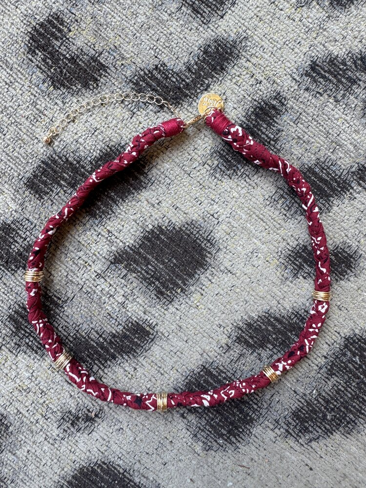 Bulu Brands The Lola Necklace Burgundy