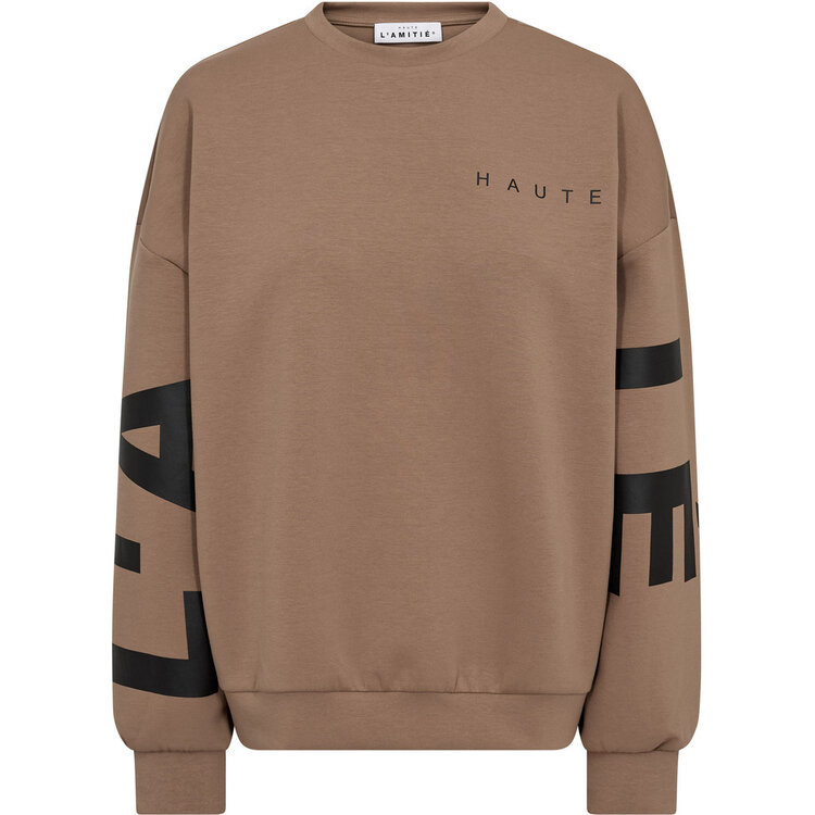 Haute L'Amitié Maxi Split Logo Sweat  Early Autumn