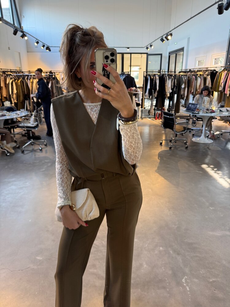 Co'Couture AmidaCC Belt Pant Army