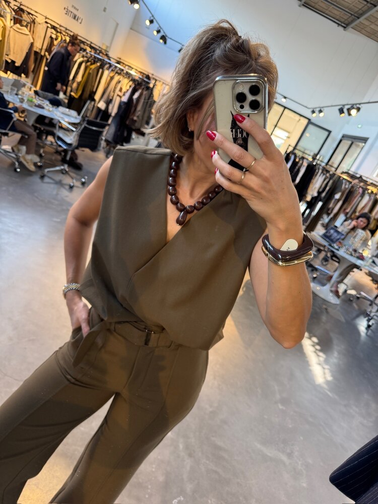 Co'Couture AmidaCC Belt Pant Army