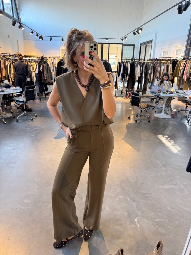 Co'Couture AmidaCC Belt Pant Army