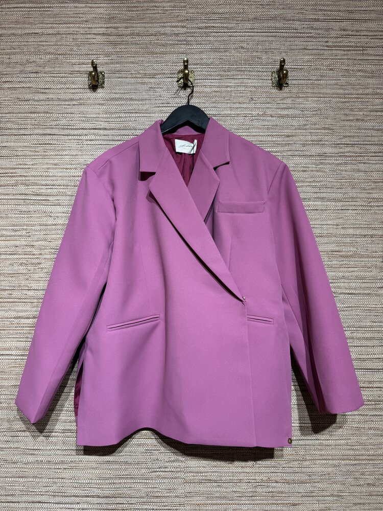 Just be Jolie Jasmiin Blazer Plum Pink