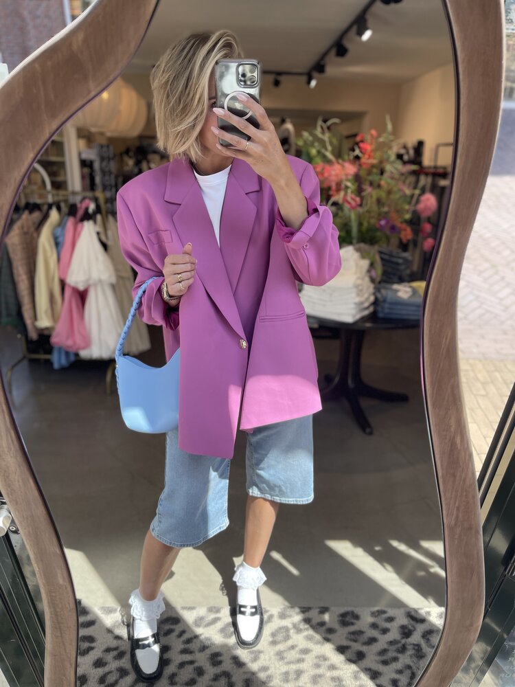 Just be Jolie Jasmiin Blazer Plum Pink