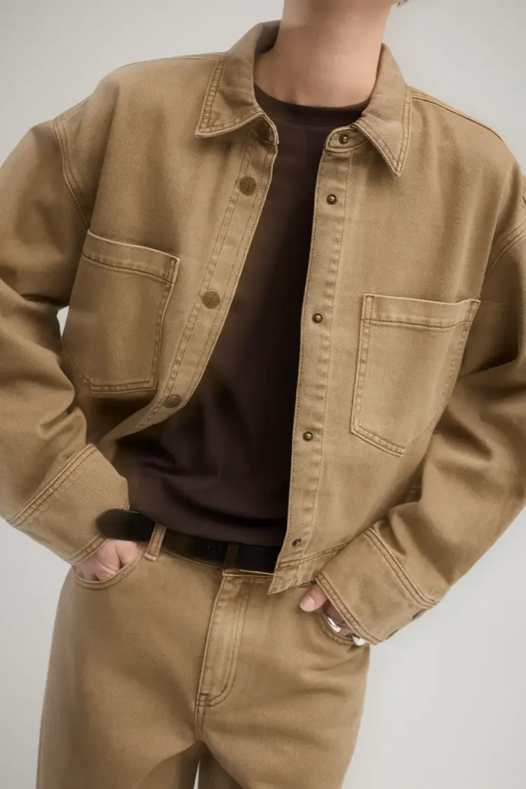 Rouge Edit Dana L/S Denim Shirt T/PF Dull Gold