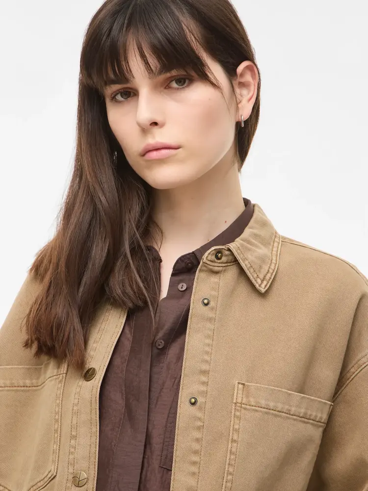 Rouge Edit Dana L/S Denim Shirt T/PF Dull Gold