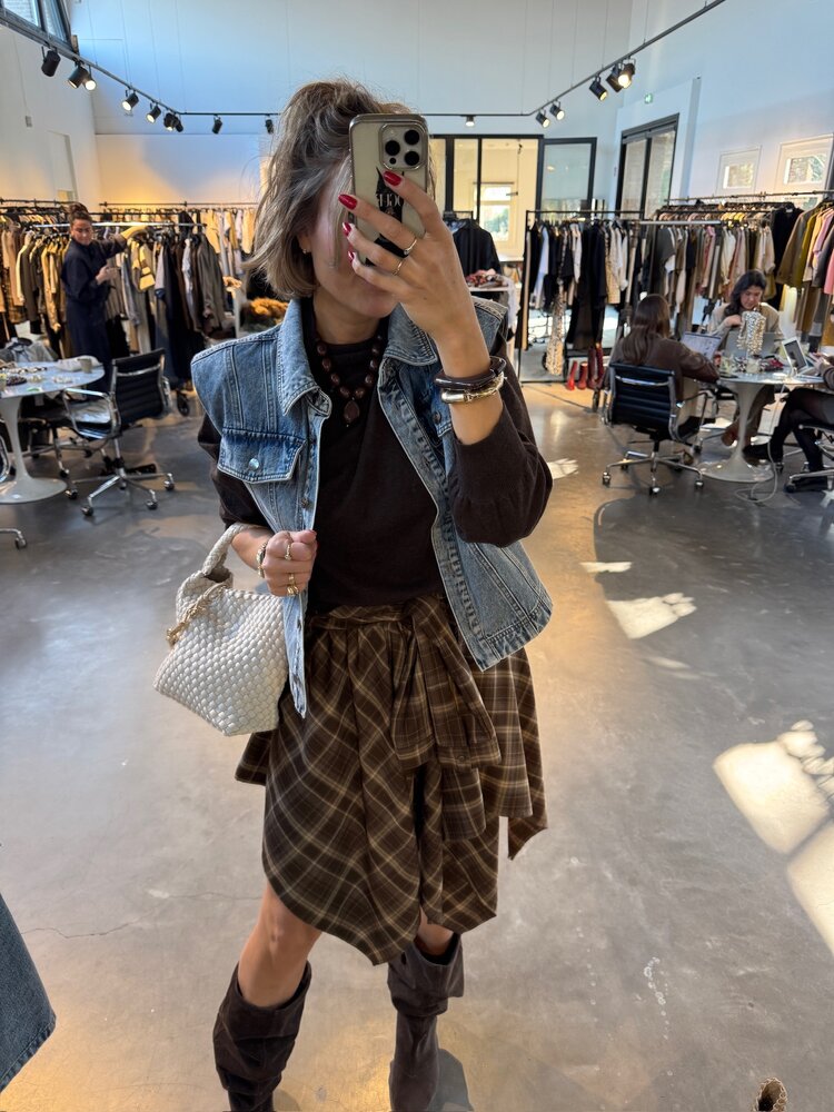 Co'Couture DeniceCC Denim Vest Bleach Denim