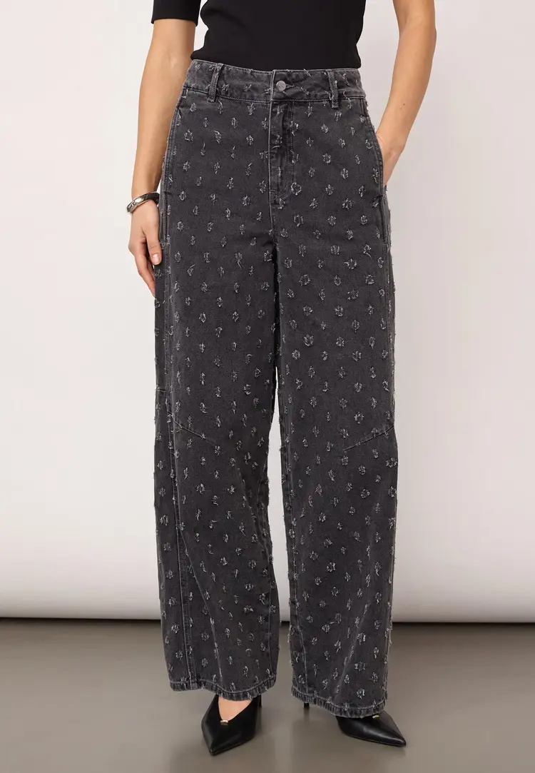 Co'Couture DerriCC Dot Jeans Mid Grey