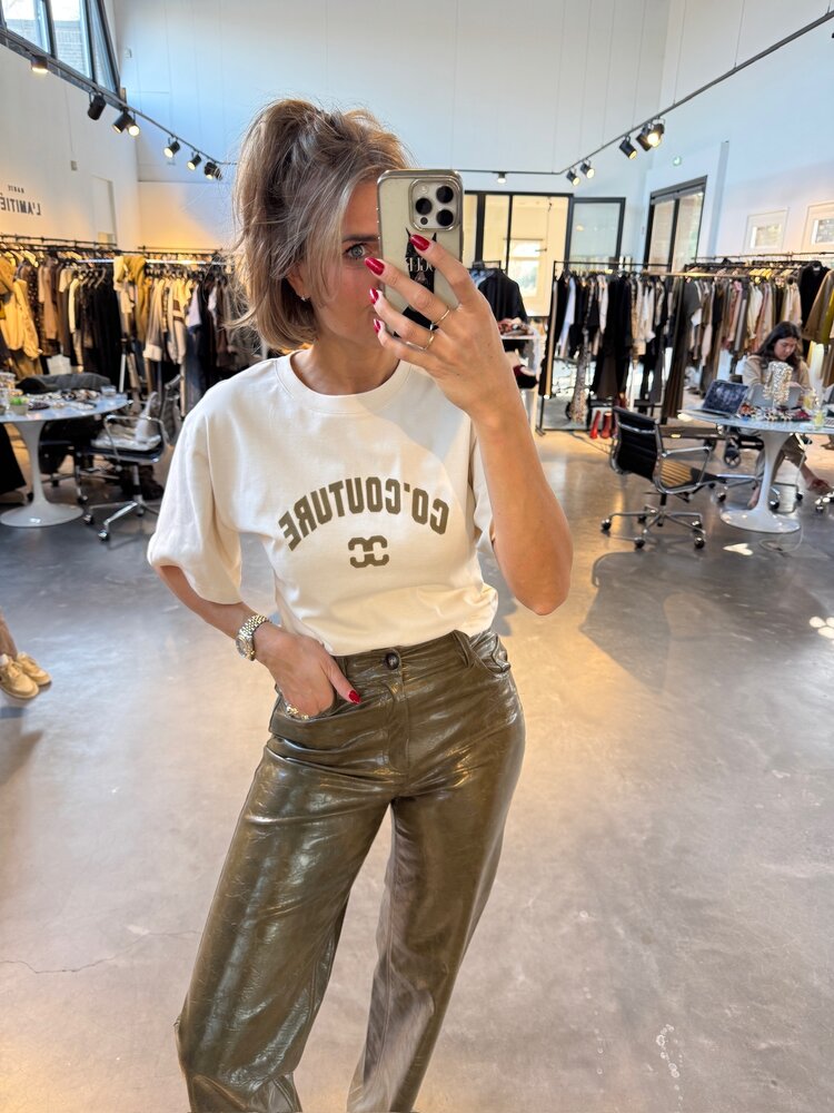 Co'Couture ZengaCC Tee O-Neck Pearl Olive
