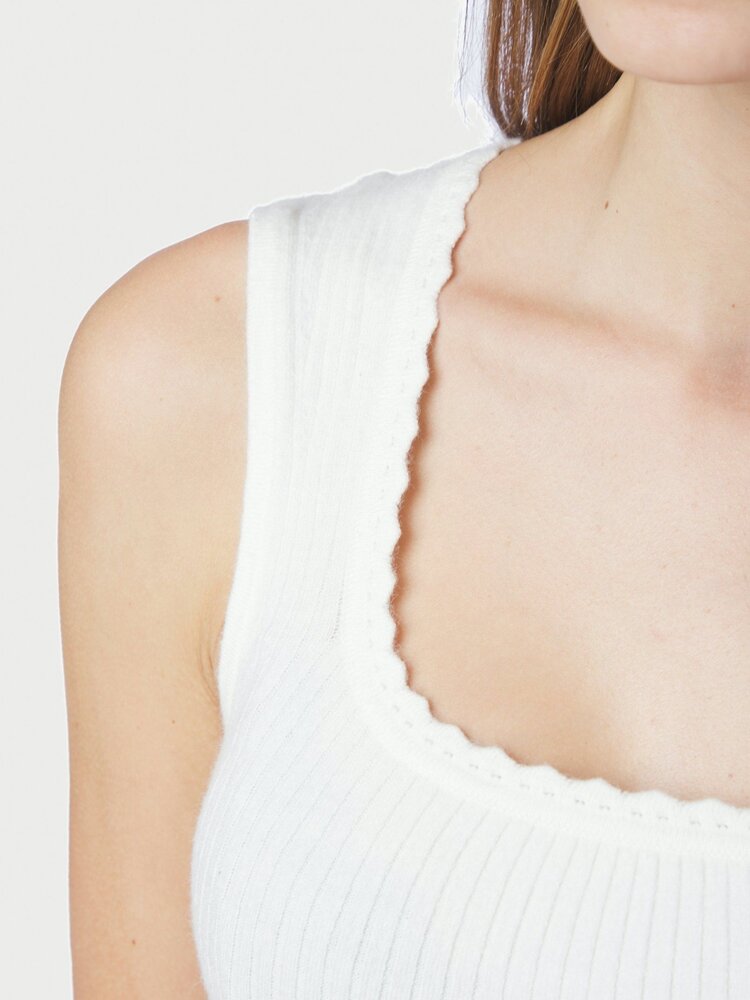 Neo Noir Fraline Knit Top Off White