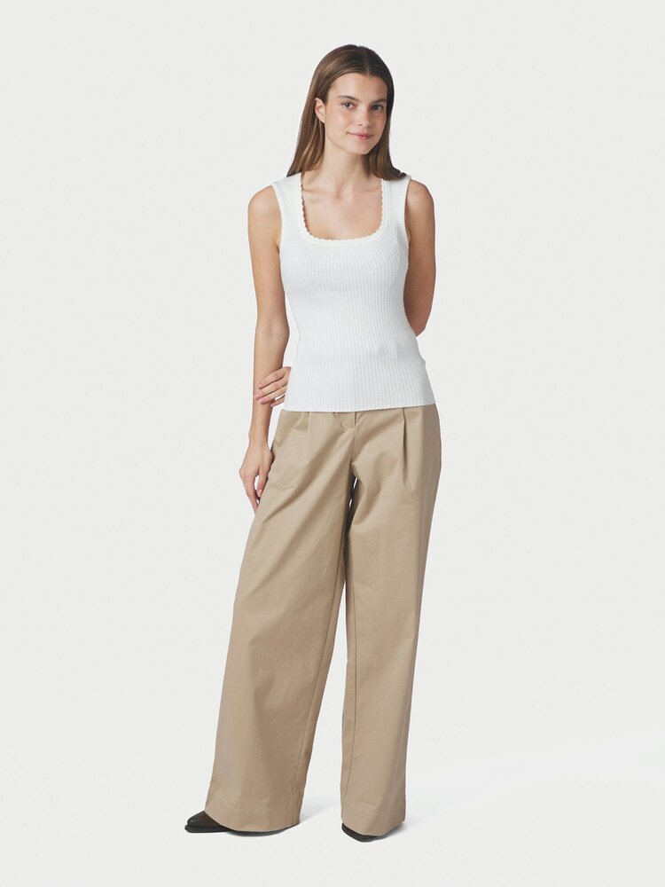 Neo Noir Fraline Knit Top Off White