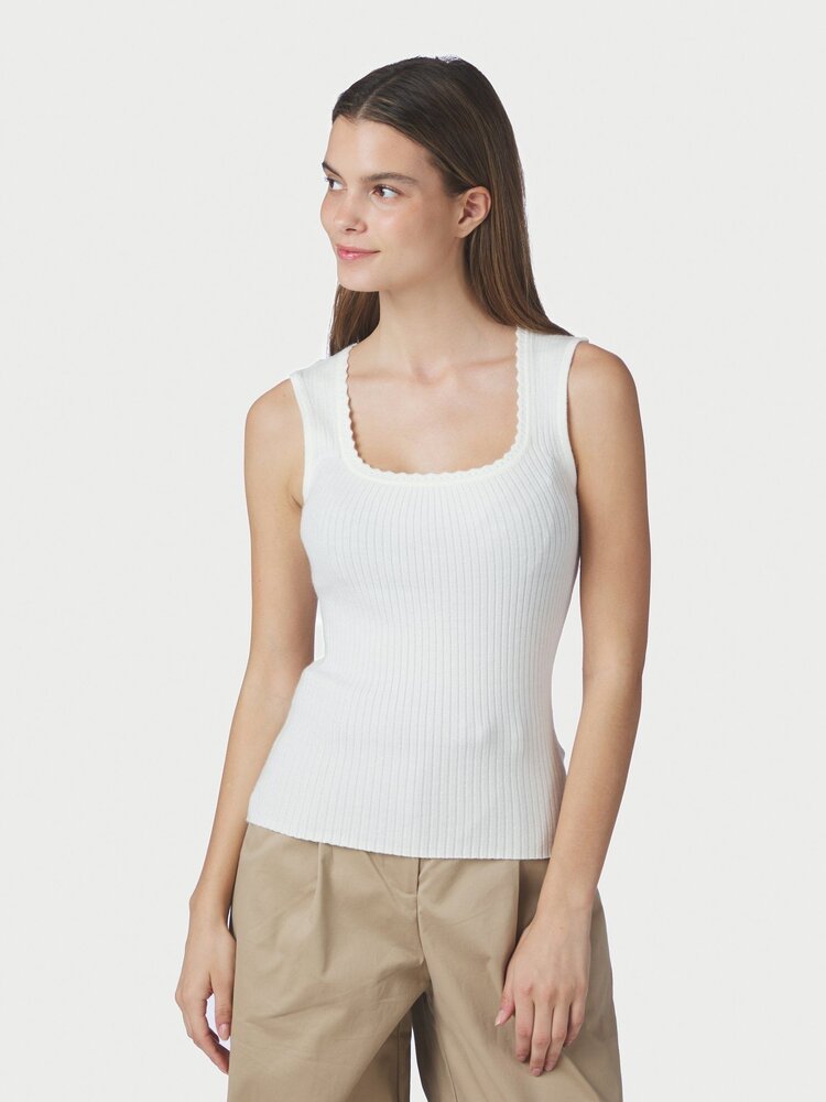Neo Noir Fraline Knit Top Off White