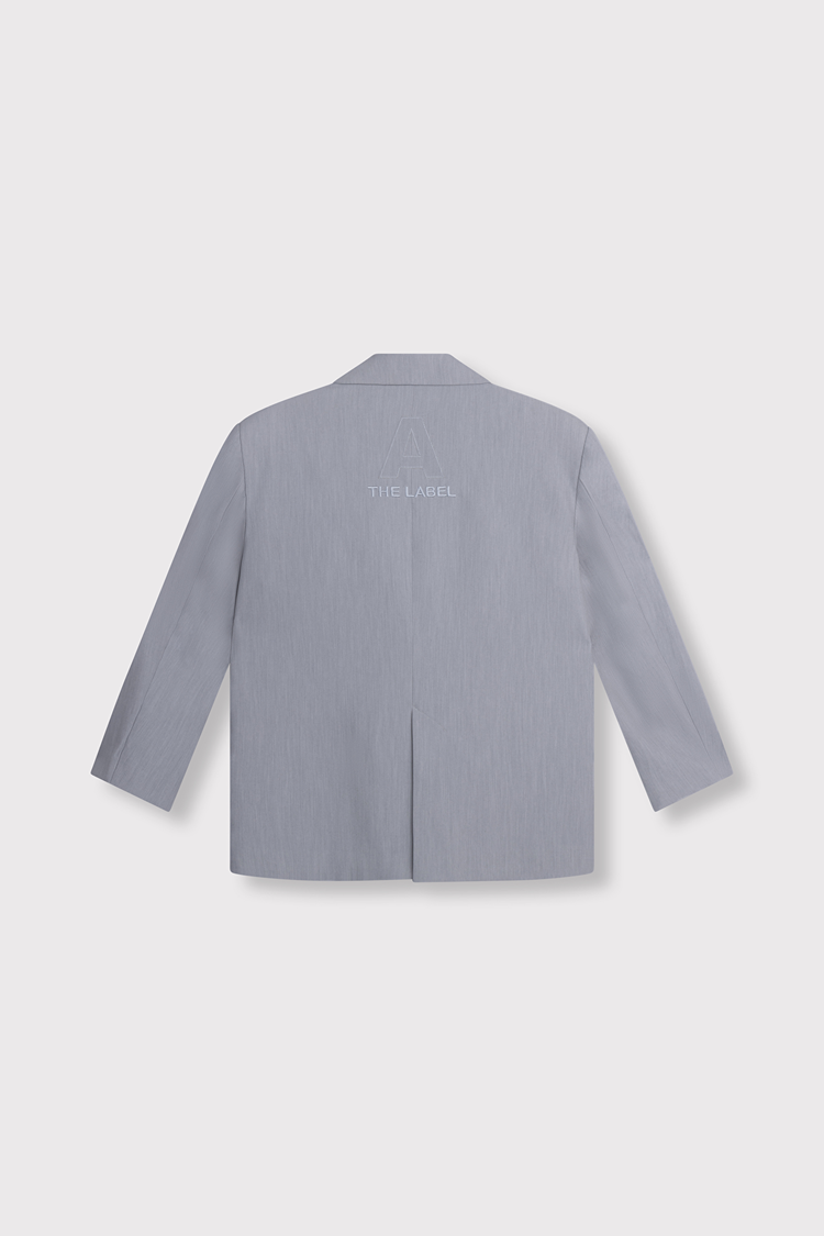 Alix The Label Ladies Woven Clean Mix Blazer Grey Melange