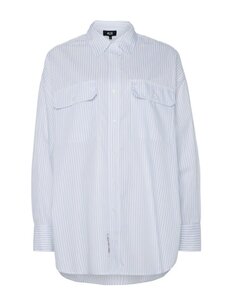 Alix The Label Ladies Woven Pinstripe Blouse Soft White