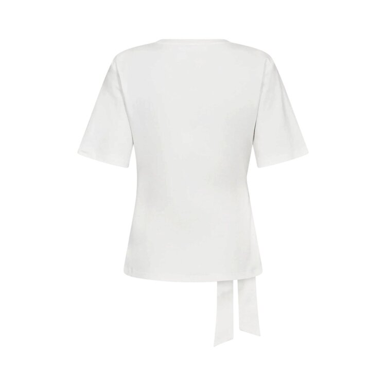 Co'Couture OrianeCC Pleat Tie Tee White