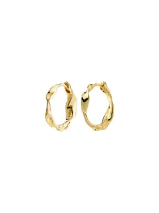 Pilgrim HERE Hoop Earrings Gold-Plated