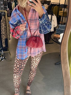 Alix The Label Ladies Woven Check Mix Blouse Multicolour