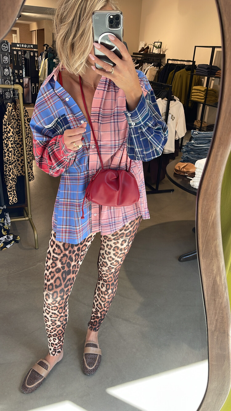Alix The Label Ladies Woven Check Mix Blouse Multicolour