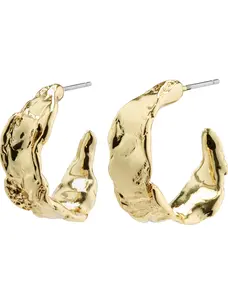 Pilgrim ELARA Organic Shaped Hoop Earrings Gold-Plated