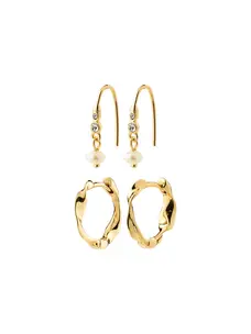 Pilgrim MORIN Earrings 2-In-1 Set Gold Plated