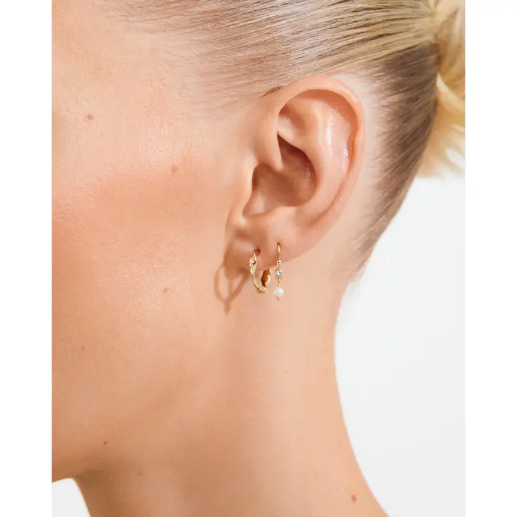 Pilgrim MORIN Earrings 2-In-1 Set Gold Plated