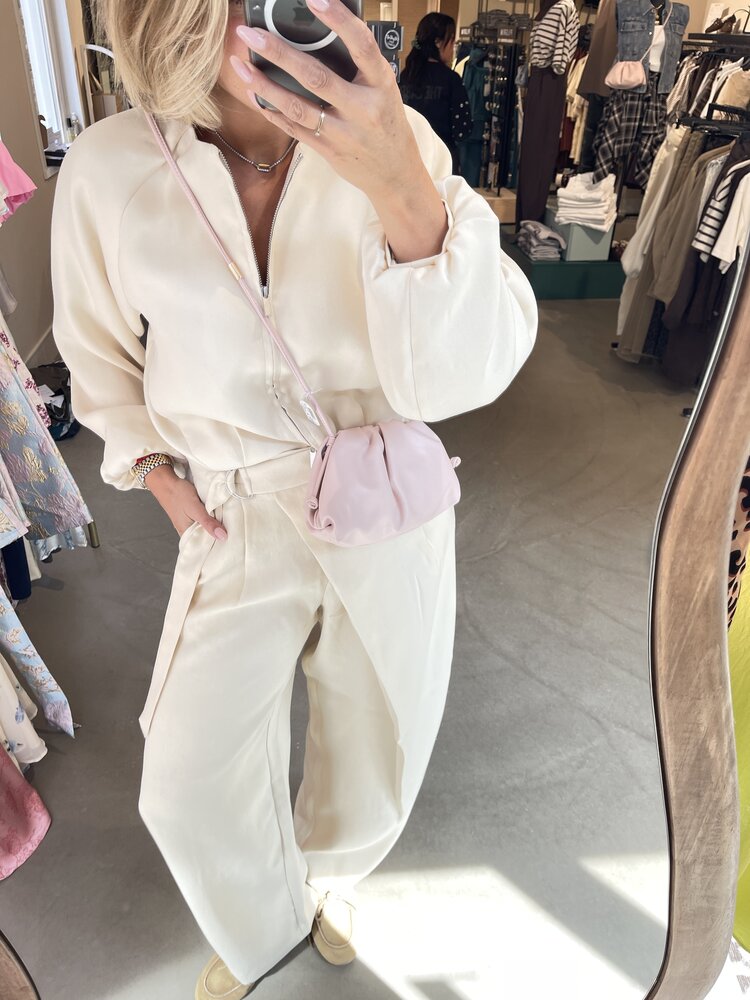 MSCH Zein Esteriane HW Pants Bleached Sand