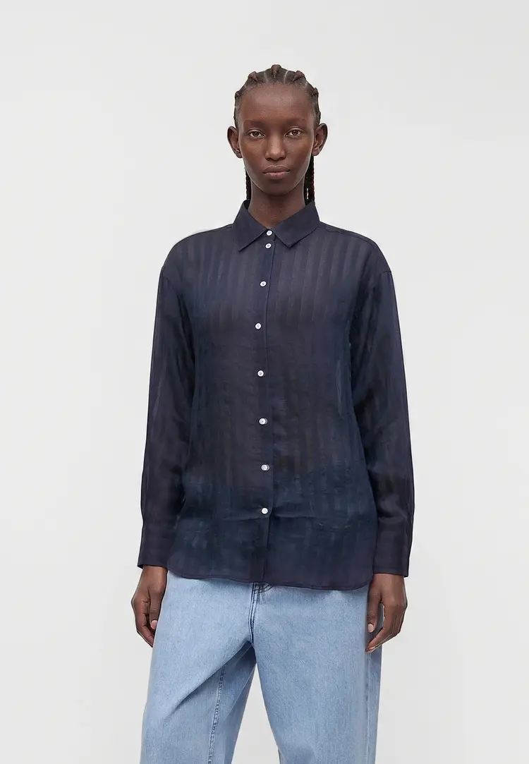 Selected Femme Toran Oversized LS Striped Shirt B