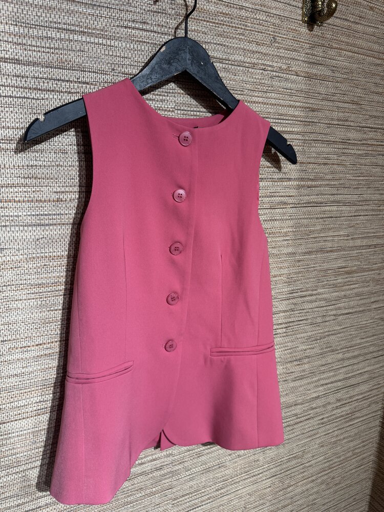 Ydence Gilet Fabienne Berry Pink