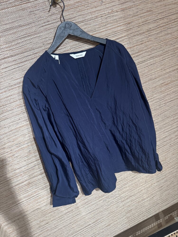 Selected Femme Iona LS Top B Dark Sapphire