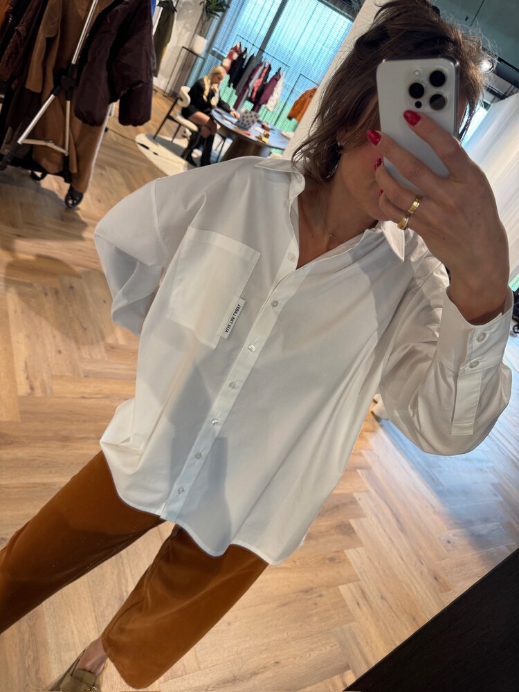 Alix The Label Ladies Woven Oversized Blouse Soft White