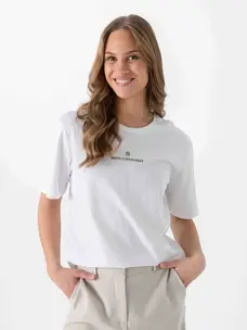 MSCH Theana Organic Icon Logo Tee White/Black